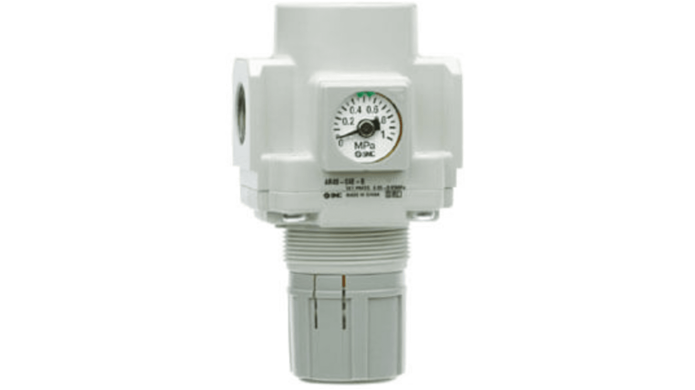 SMC G 1/4 Pneumatic Regulator - 0.2bar to 2bar, 10bar max. input