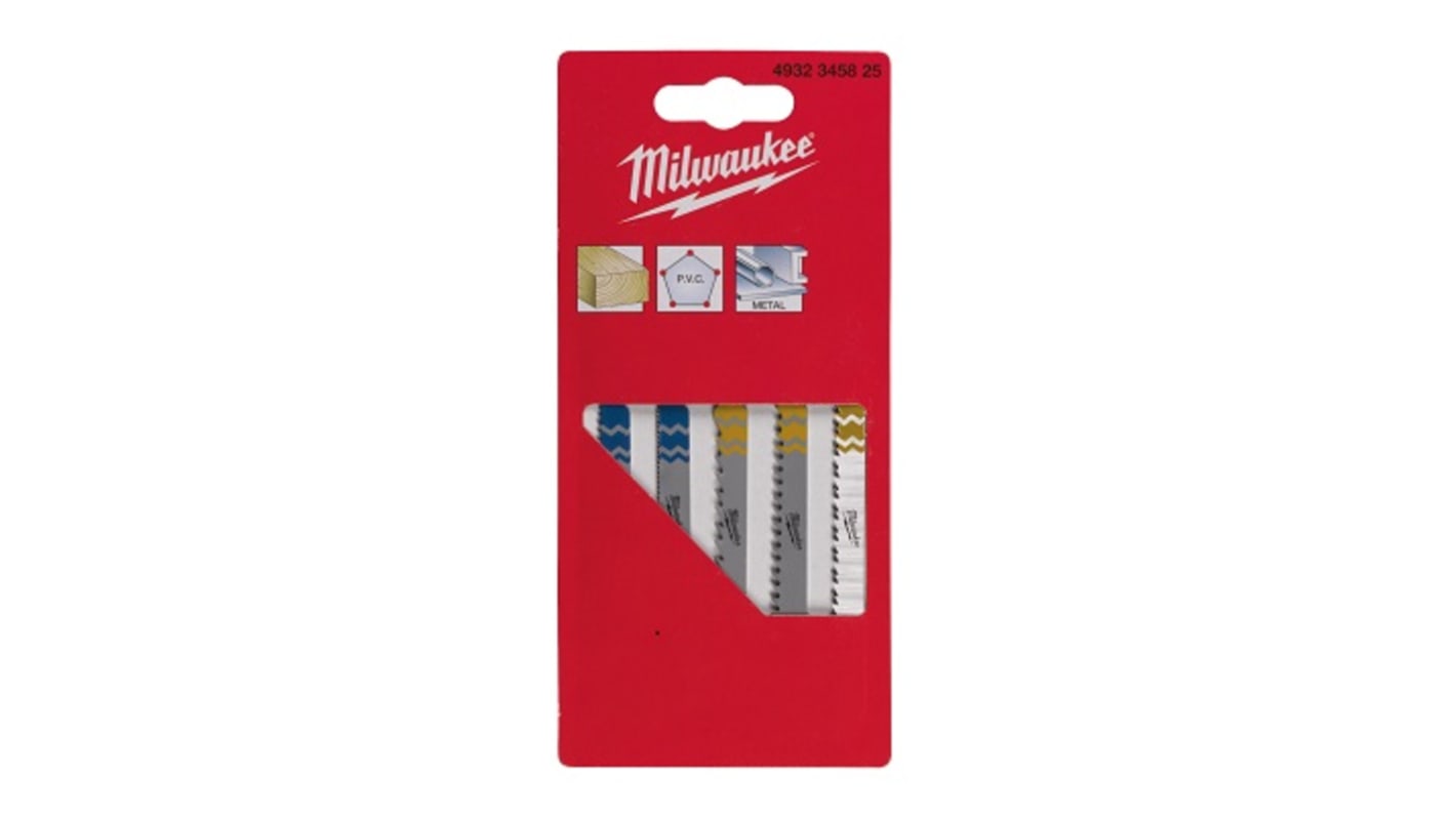 Milwaukee, 15 Teeth Per Inch Multiple Materials 55mm Cutting Length Jigsaw Blade