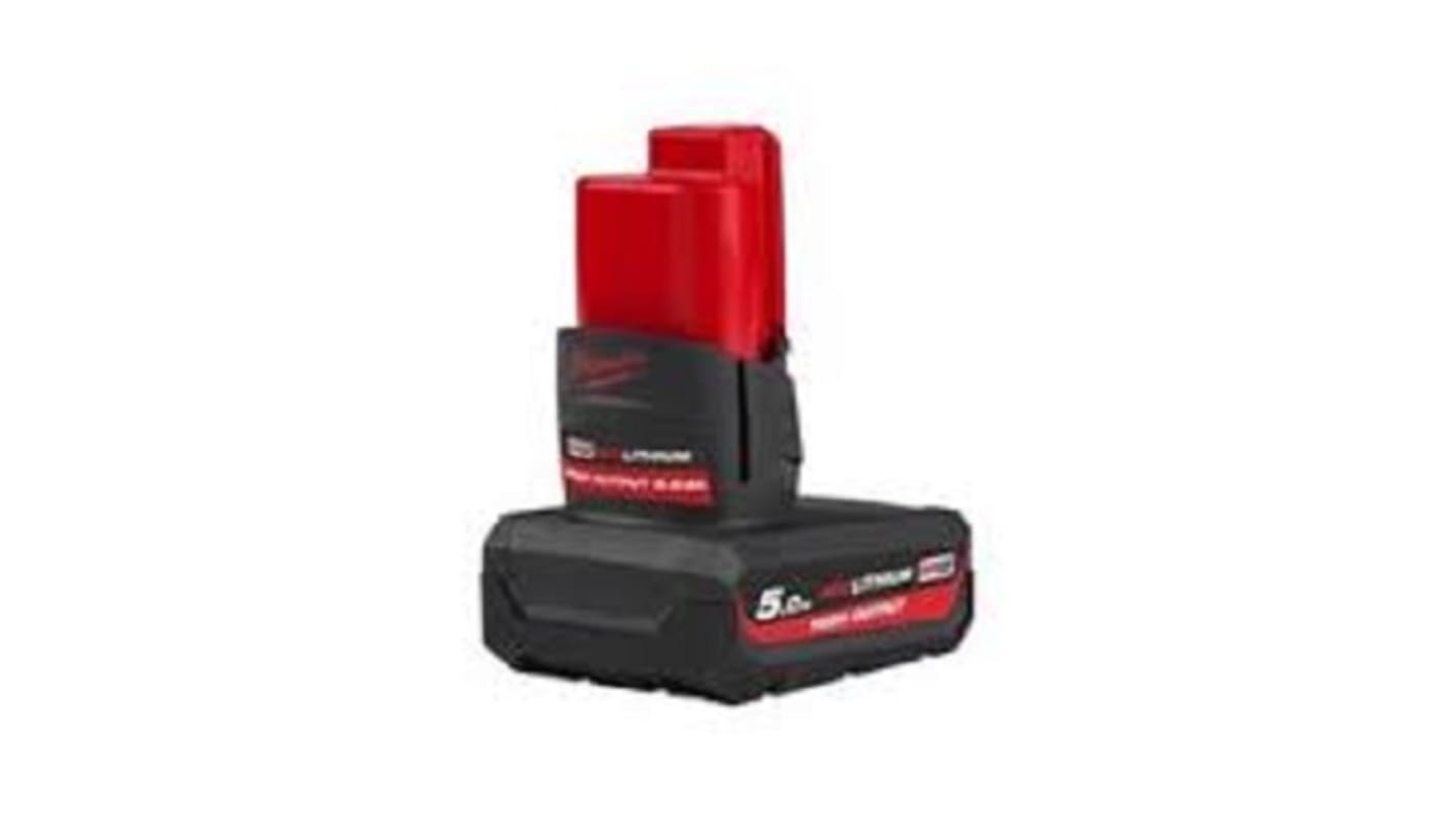Milwaukee 4932480165 5Ah 12V Power Tool Battery, For Use With Power Tools