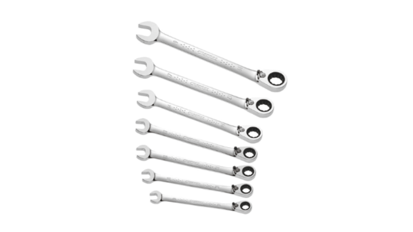 Expert by Facom TMD 702 Series 7-Piece Spanner Set, 8 → 19 mm, Chrome Vanadium