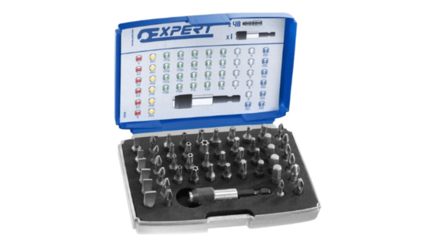 E131701 Expert by Screwdriver Bit Set 25 Pieces, Hexagon