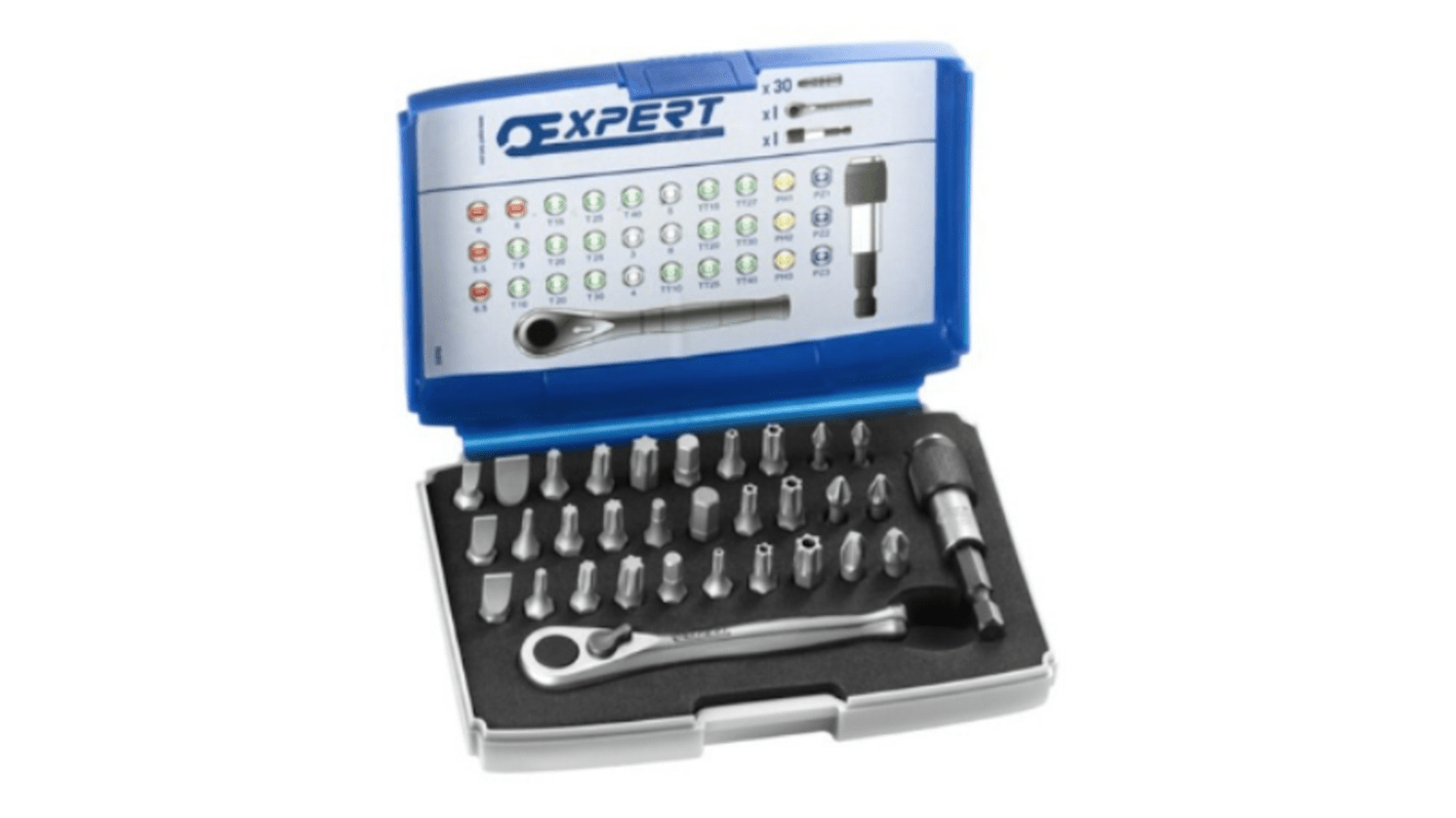 E131702 Expert by Screwdriver Bit Set 32 Pieces, Hexagon