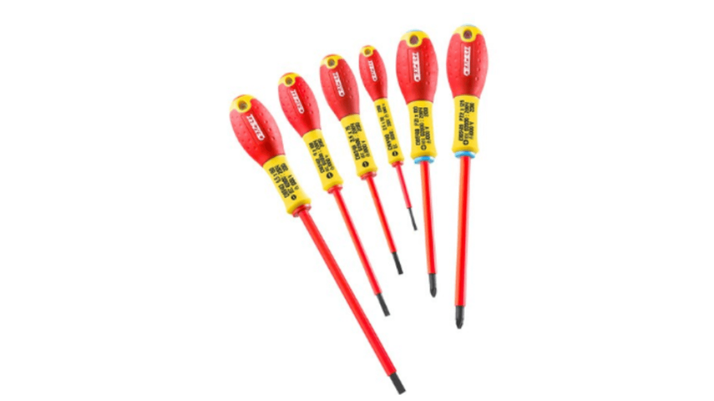 E160911 Expert by Slotted Insulated Screwdriver Set RS