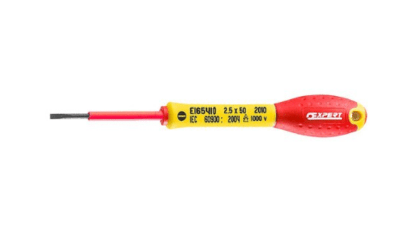 E165413 Expert by Slotted Insulated Screwdriver, 5 mm, Slotted