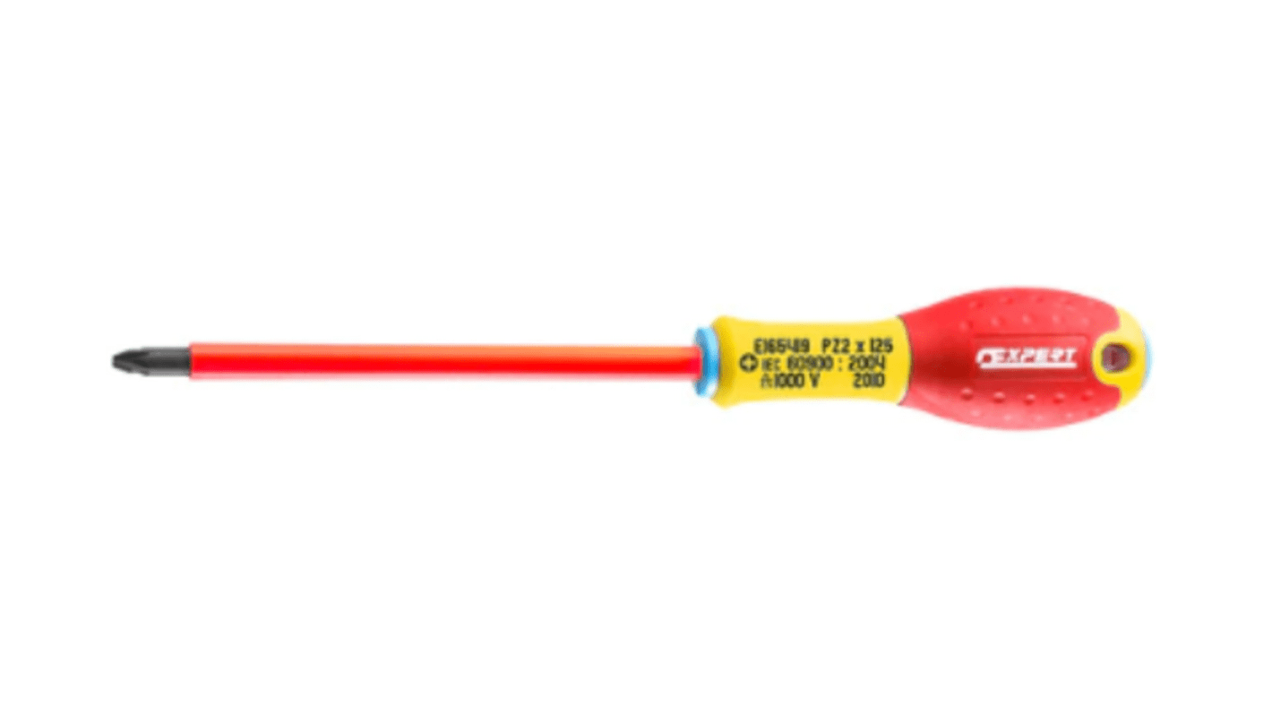 Expert by Facom Pozidriv Insulated Screwdriver, PZ1 mm Tip, VDE/1000V