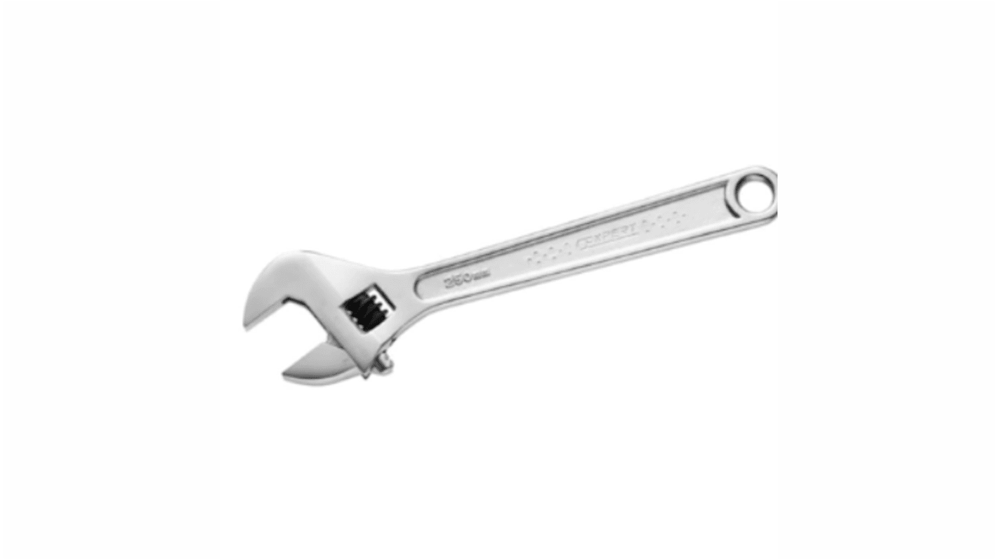 Expert by Facom Adjustable Spanner, 375 mm Overall, 44mm Jaw Capacity, Round Handle