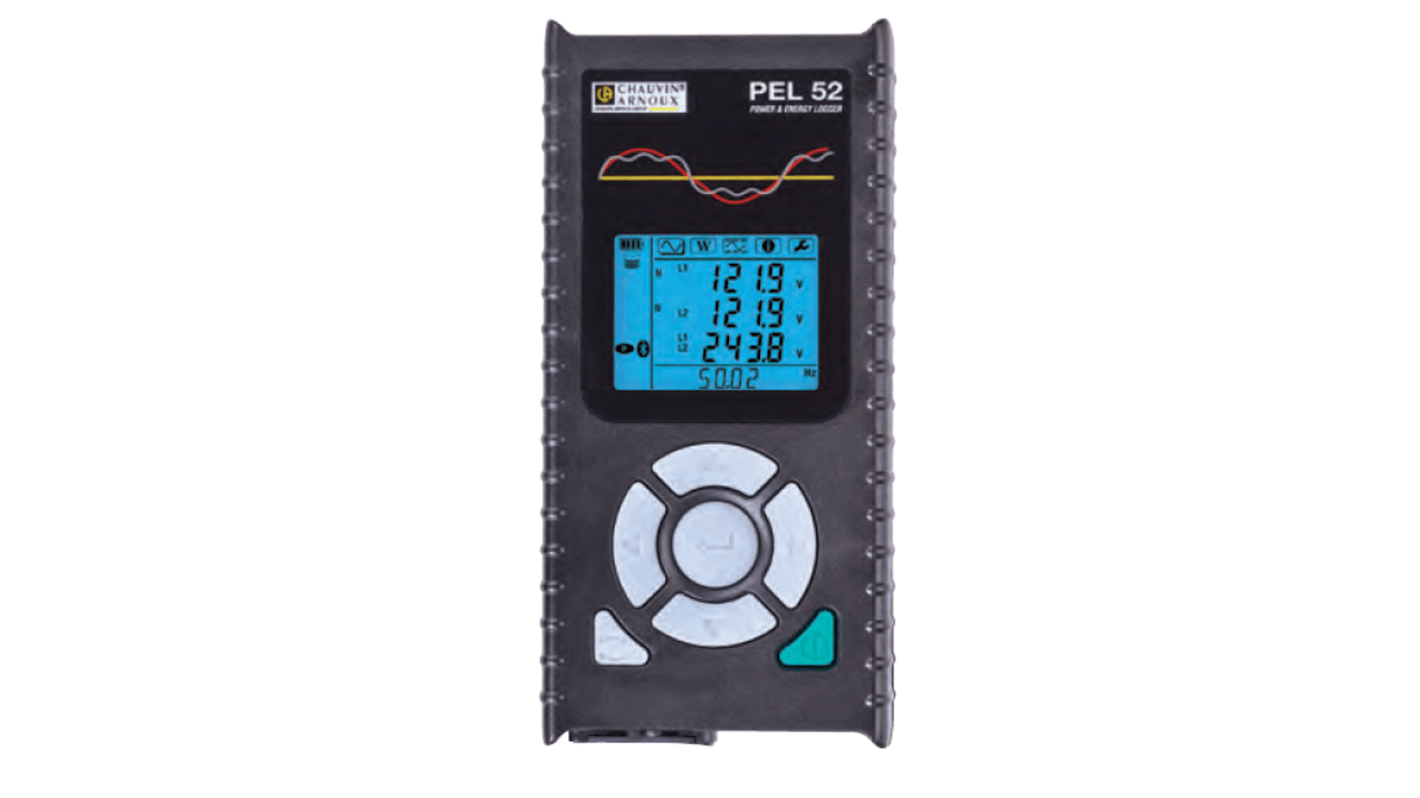 Chauvin Arnoux Current Energy Monitor & Logger, Bluetooth, USB, Wi-Fi - RS Calibration