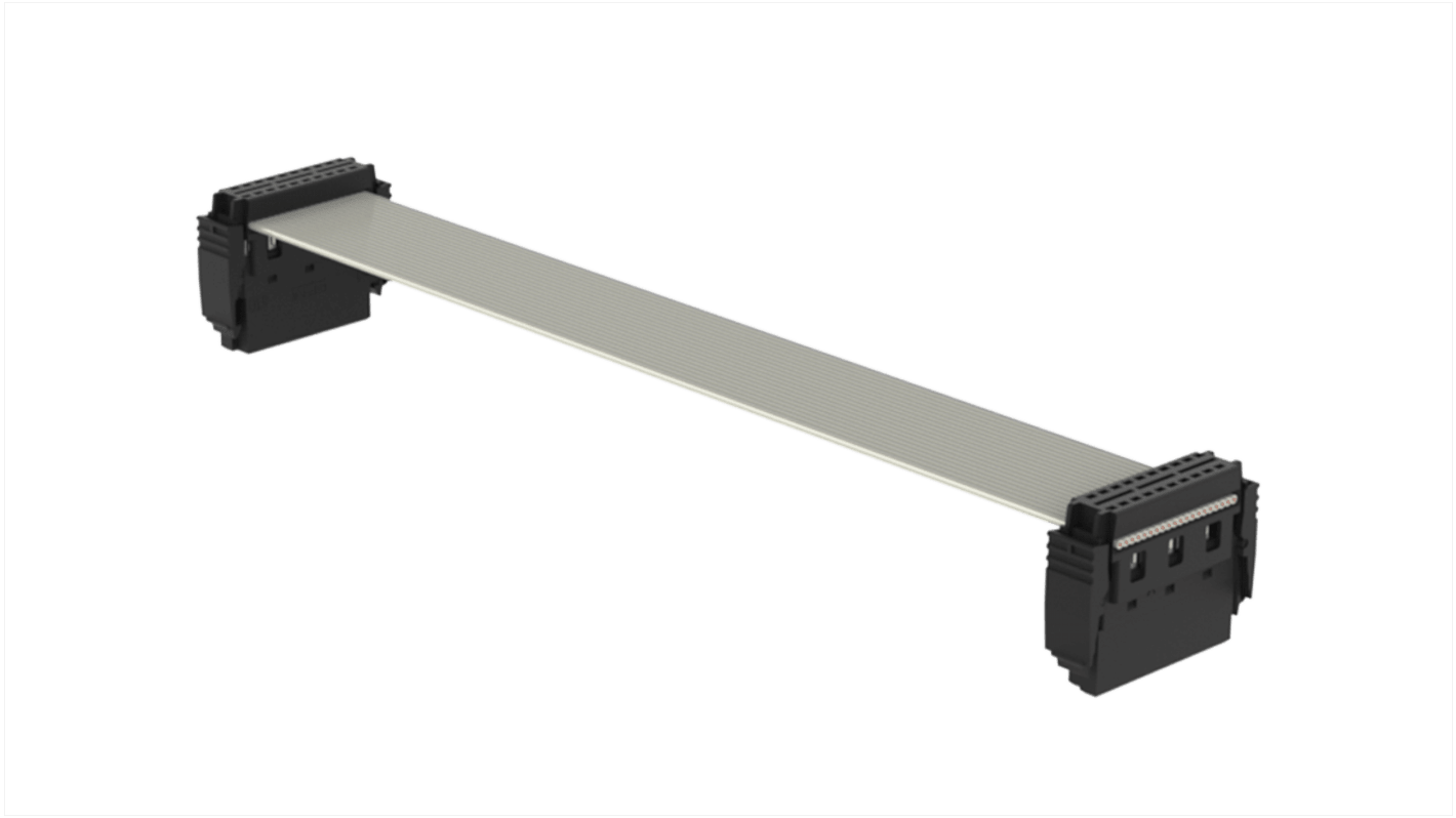 ERNI SMC Series Ribbon Cable Assembly, 200mm Length, AU IDC to AUI IDC