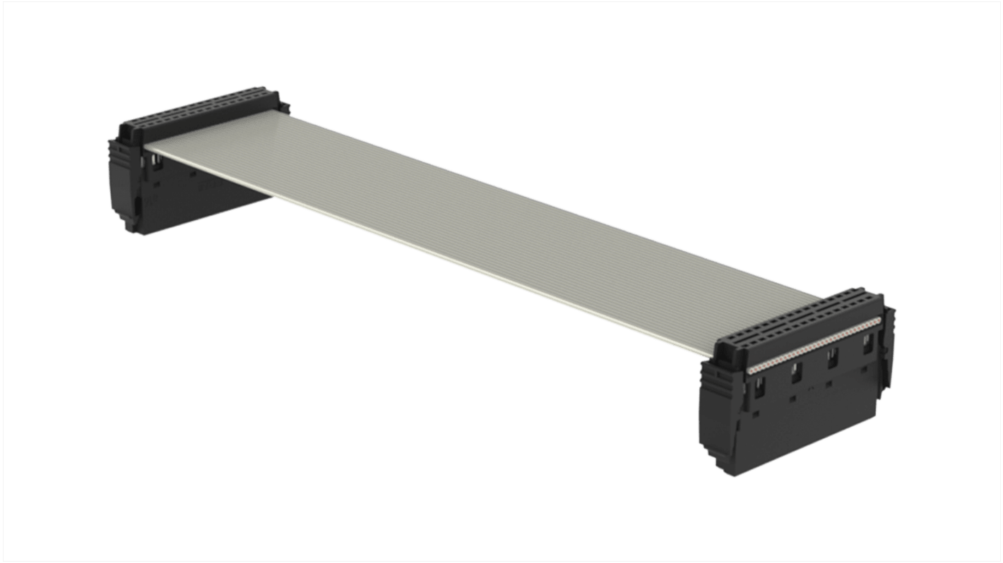 ERNI SMC Series Ribbon Cable Assembly, 300mm Length, AU IDC to AUI IDC