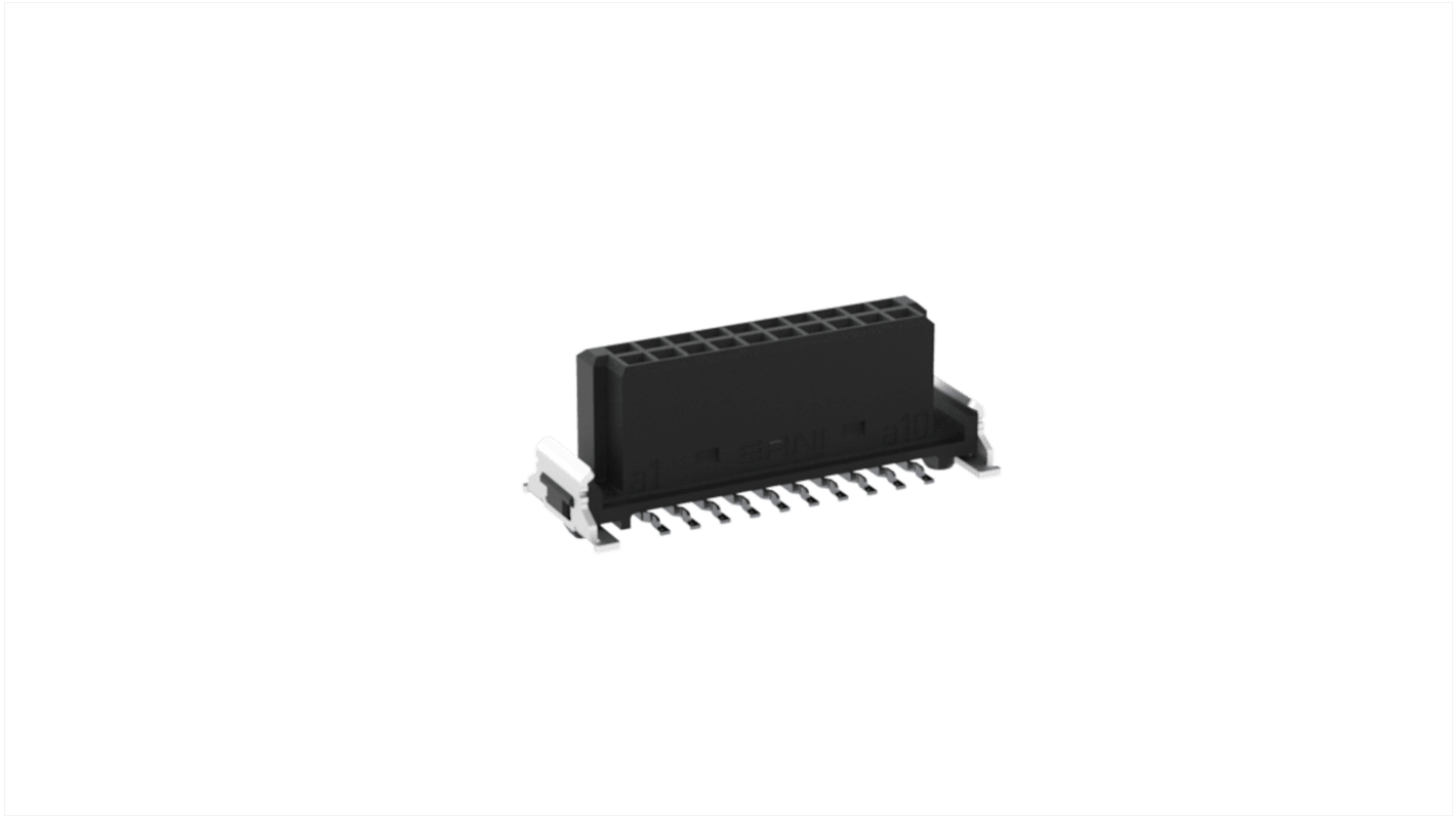 Conector hembra para PCB ERNI serie SMC, de 20 vías en 2 filas, paso 1.27mm, Montaje Superficial