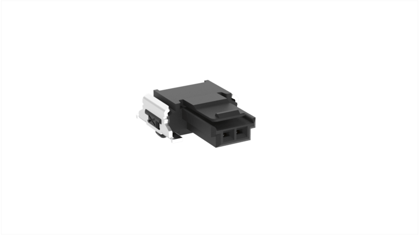 ERNI SMC Leiterplattenbuchse gewinkelt 2-polig / 1-reihig, Raster 1.27mm