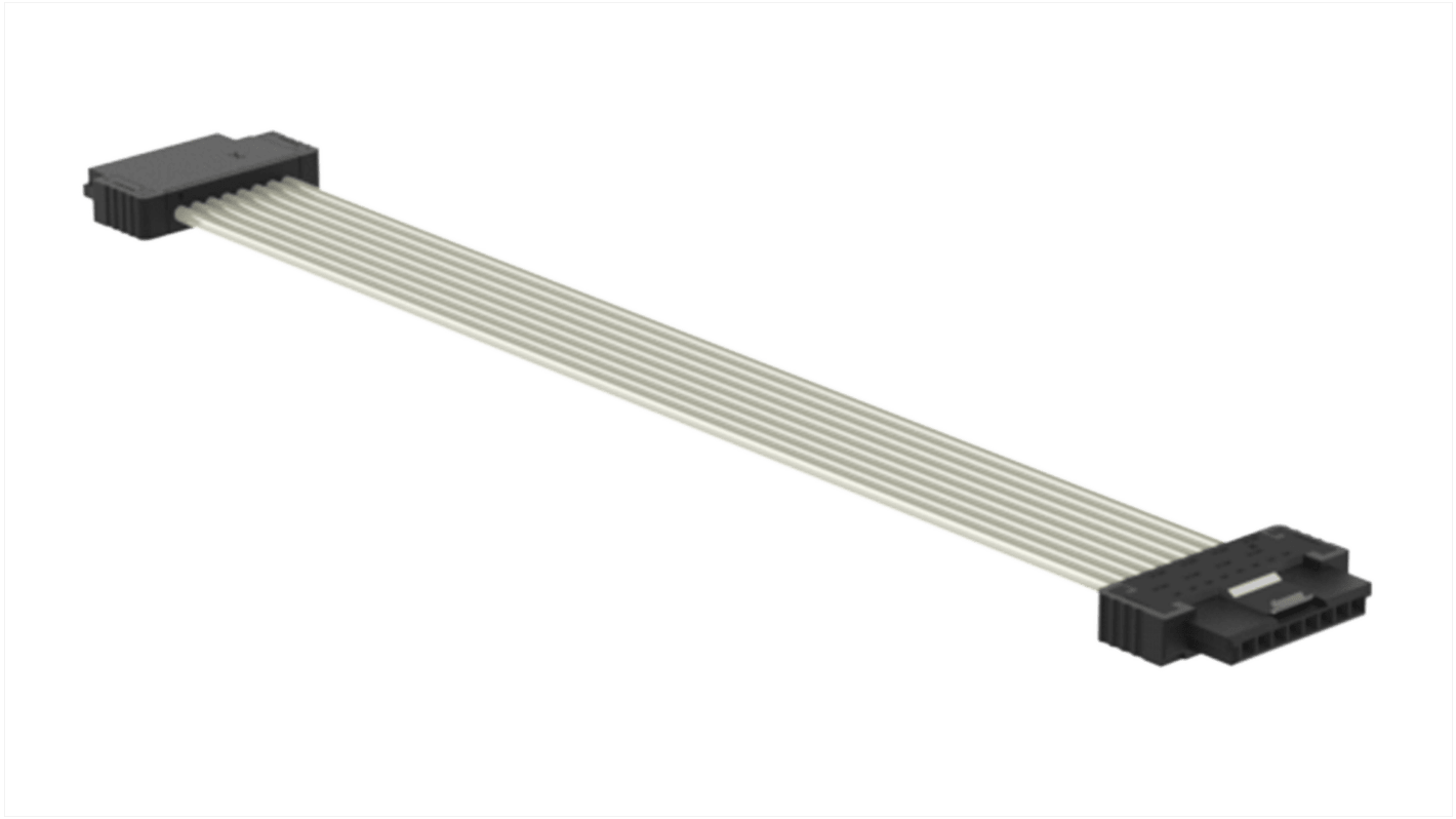 ERNI 8 Series Ribbon Cable Assembly, 100mm Length, SFX IDC to SFX IDC