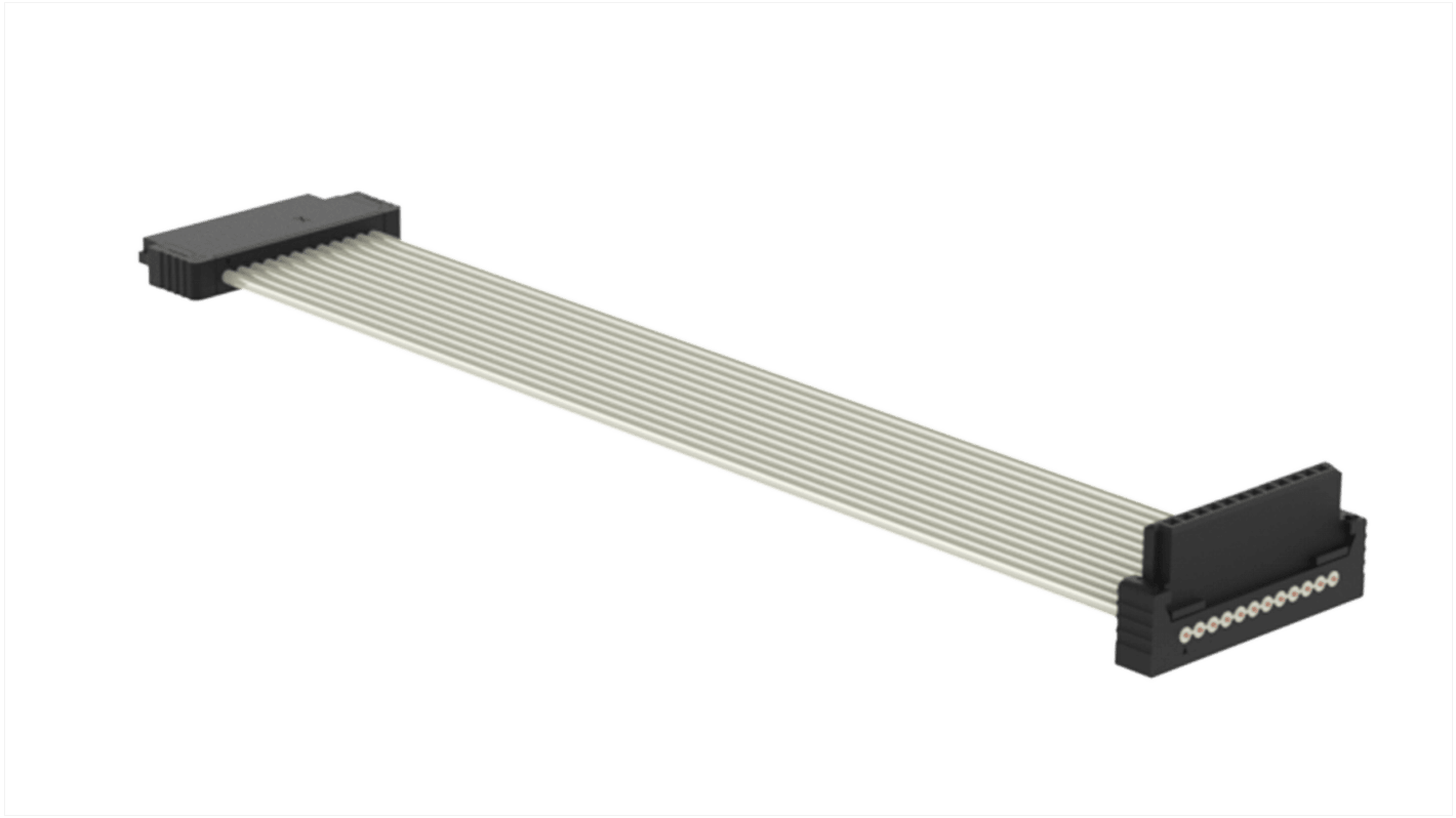 ERNI 12 Series Ribbon Cable Assembly, 200mm Length, SFX IDC to AFU IDC