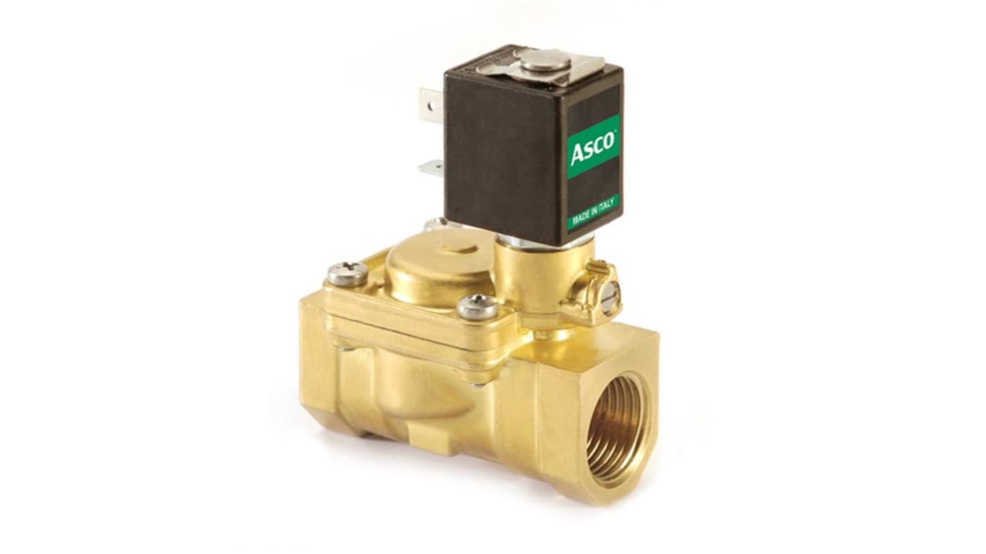 Válvula de solenoide EMERSON – ASCO de 2 puertos, G 3/8 ", Solenoide de 24 V