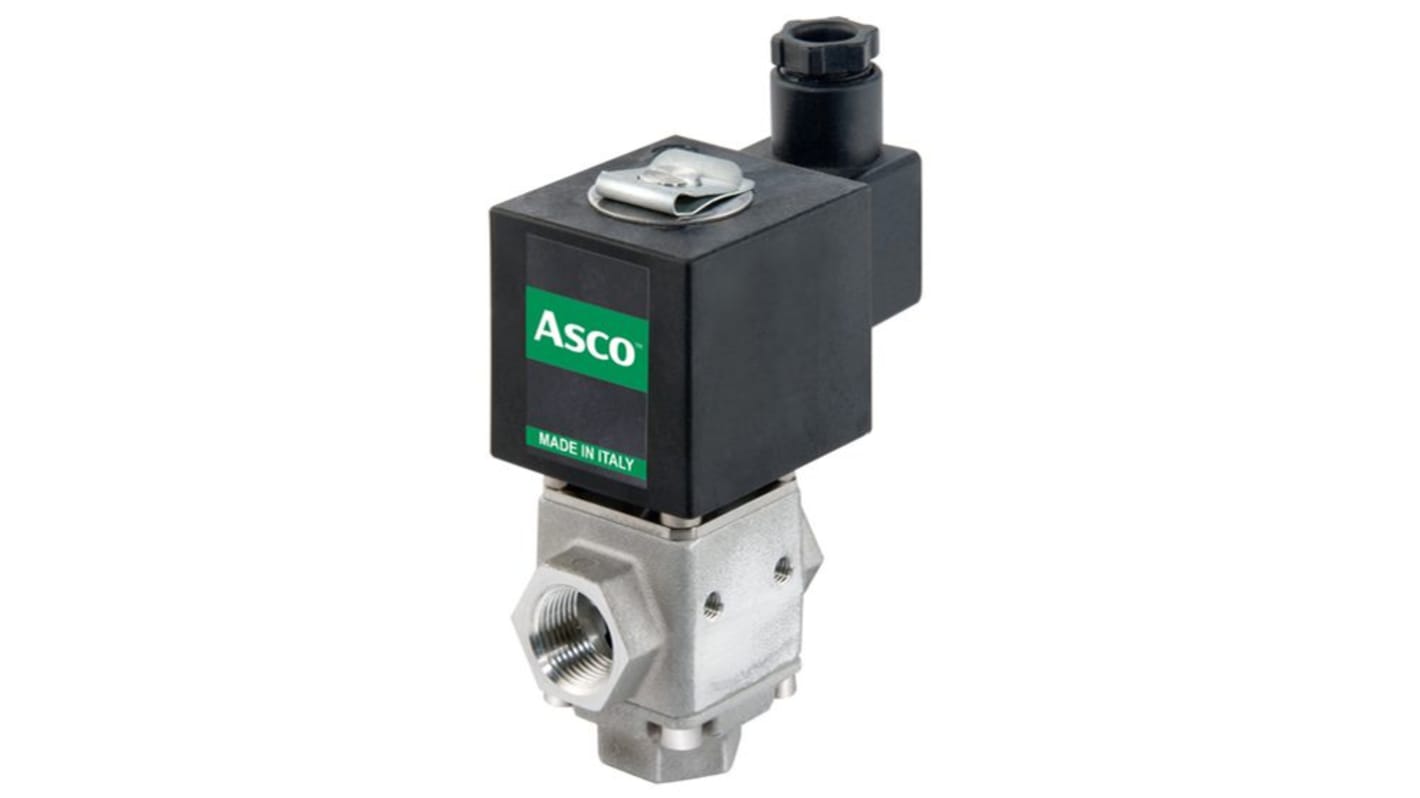 EMERSON ASCO Solenoid Valve L340V09GZ130A G3/8x12 V12/DC, 3 port(s