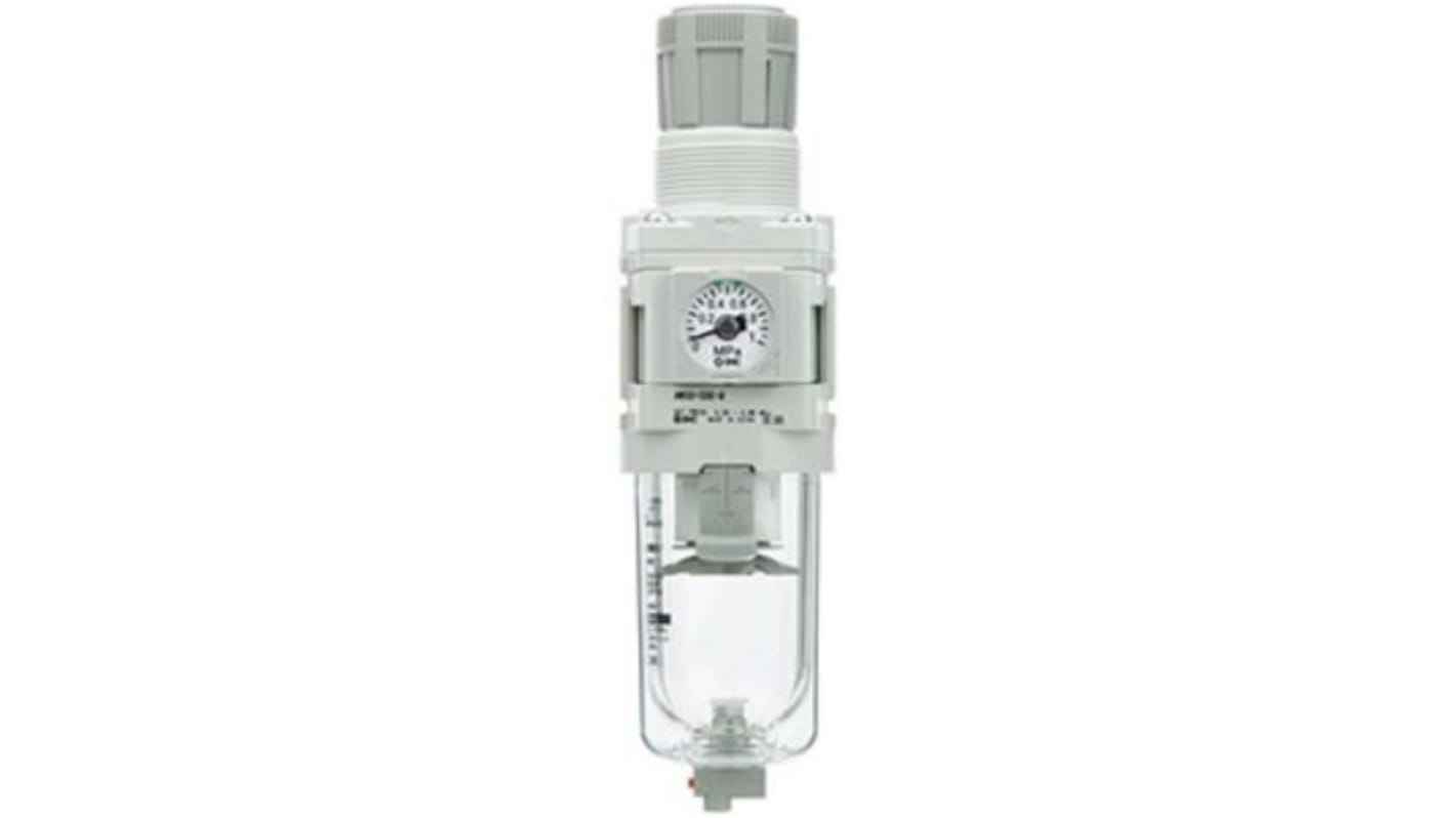 SMC AW-D Series Filter Regulator, 5μm, G 1/8, Auto