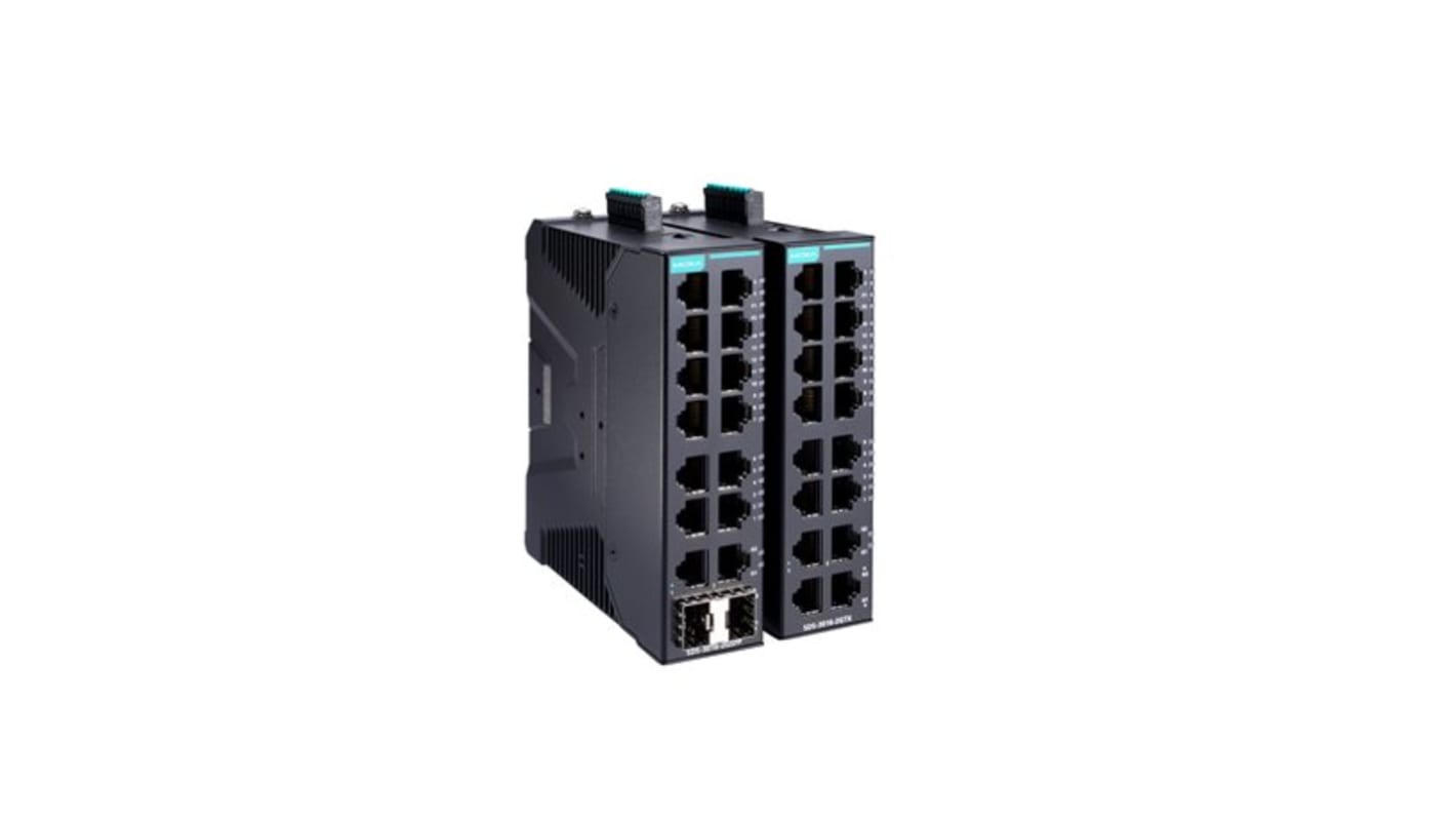 MOXA Ethernet Smart Managed Switch 16-Port Unmanaged