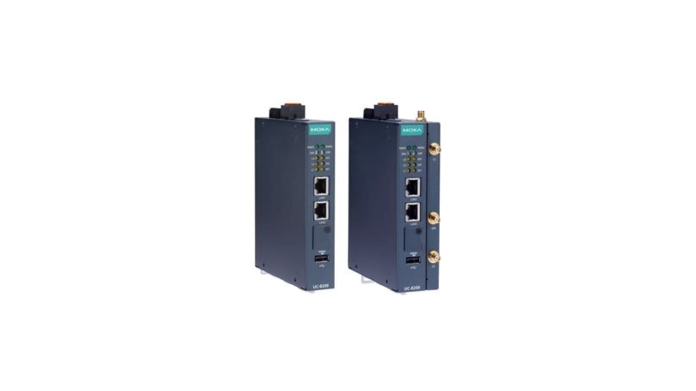 Ordinateur industriel MOXA UC-8200, ARM Cortex avec 8 000 Mo, Linux, 12 → 48 V, 10W, IP30 1 GHz