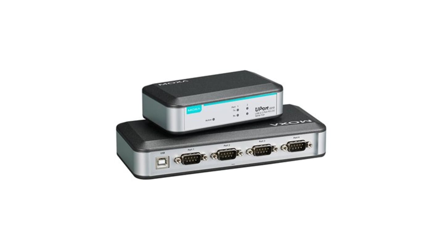 Convertidor de interfaz MOXA UPort 2210, Conector A USB B, Conector B DB-9