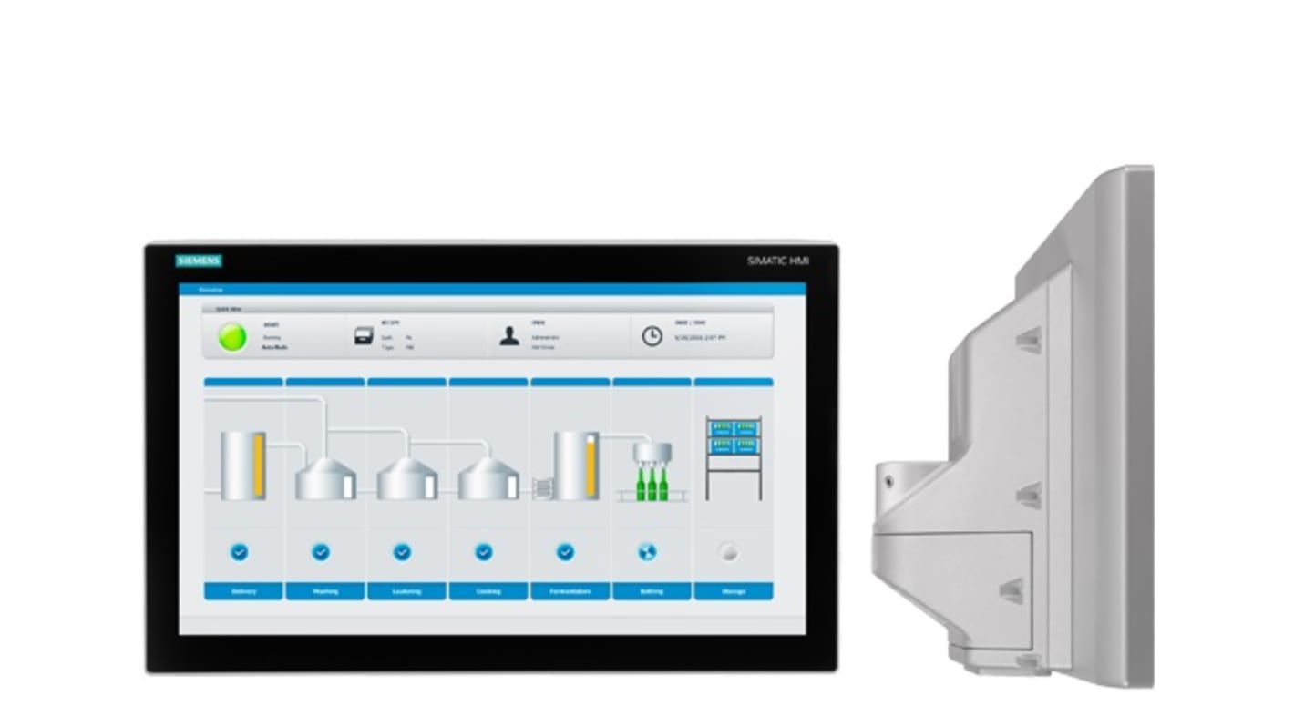 Panneau plat IFP1500 PRO ETH SIMATIC Siemens, TFT, 15,6 pouces, 1920 X 1080pixels, 396 x 255 x 163 mm