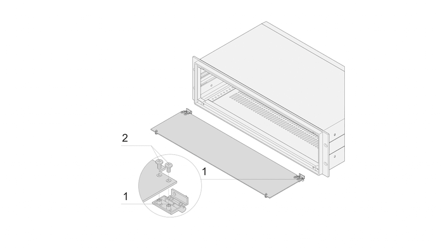 Bisagra nVent SCHROFF de PPE, para usar con Caja Inpac