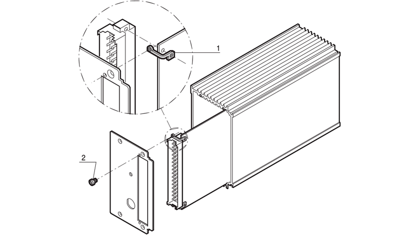 Support de montage nVent SCHROFF pour Cassettes, en inox