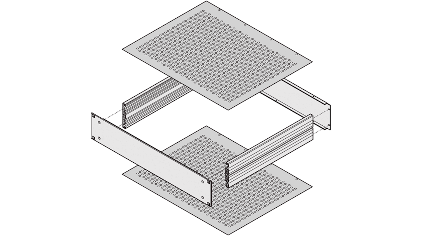 Stelaż x 84KM x 460mm, Aluminium