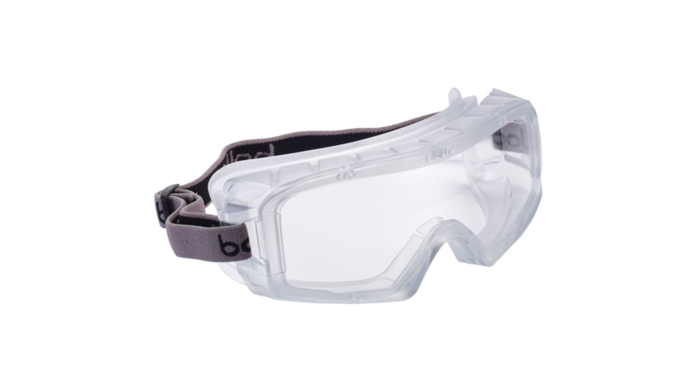 Bolle COVERALL, Scratch Resistant Anti-Mist Safety Goggles with Clear Lenses