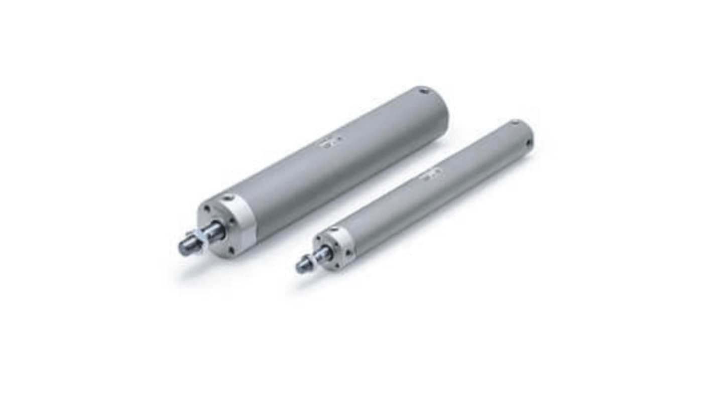 SMC Pneumatic Piston Rod Cylinder - 25mm Bore, 150mm Stroke, CG1-Z Series, Double Acting