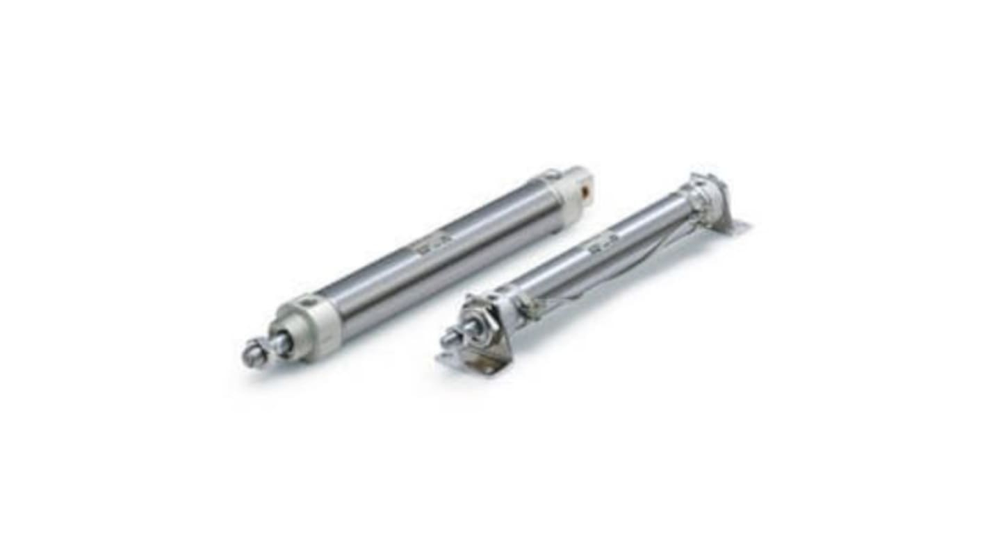 SMC Pneumatic Piston Rod Cylinder - 30mm Bore, 32mm Stroke, CM2-Z Series, Double Acting