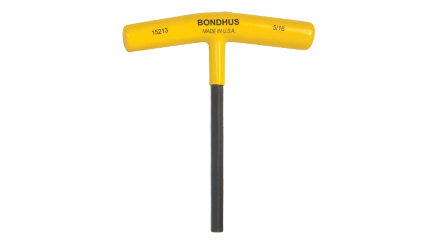 Bondhus T Shape Imperial Hex Key, 5/16in