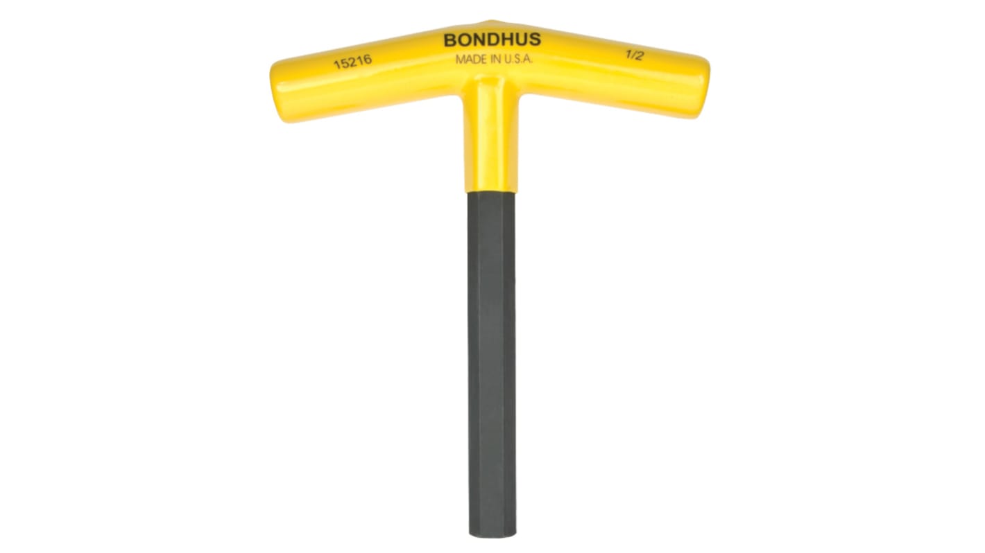 Bondhus T Shape Imperial Hex Key, 1/2in