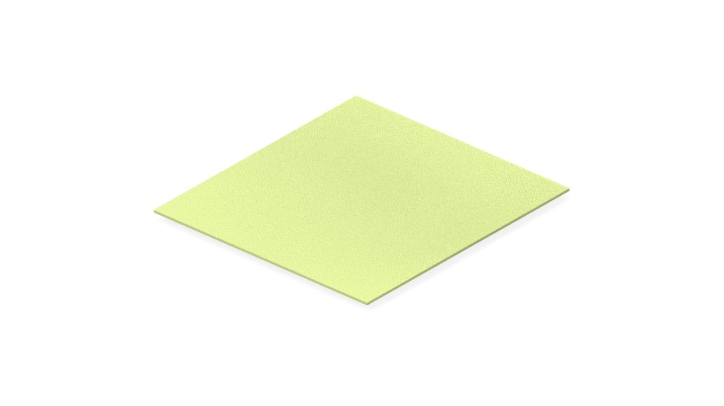 Feuille de blindage, en Fluorosilicone, Montage en surface, 150mm x 150mm x 1.6mm