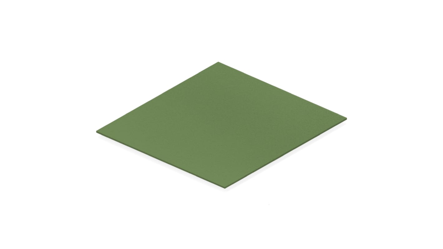 Feuille de blindage, en Fluorosilicone, Montage en surface, 150mm x 150mm x 1.6mm