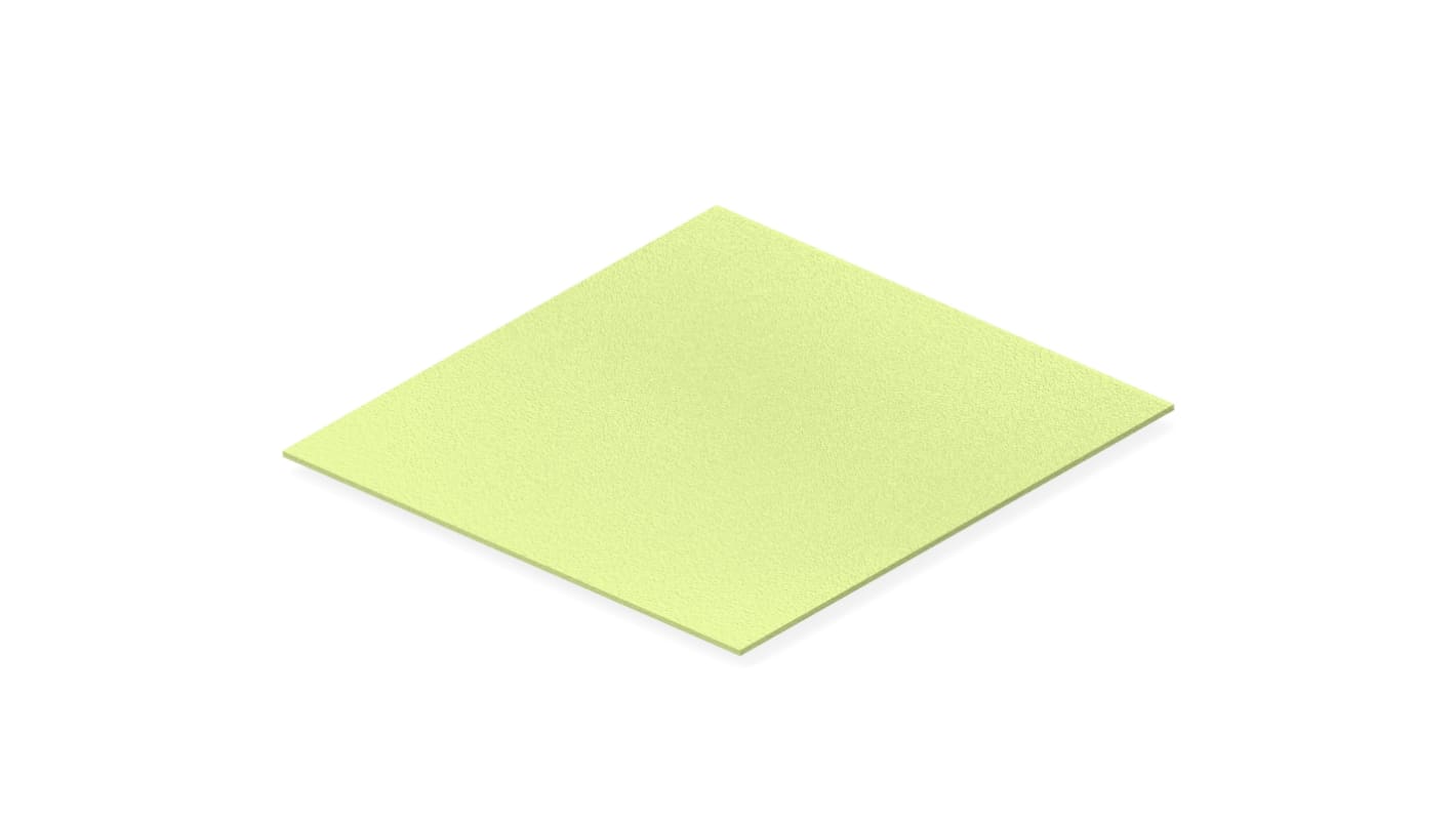 Feuille de blindage, en Fluorosilicone, Montage en surface, 150mm x 150mm x 0.8mm