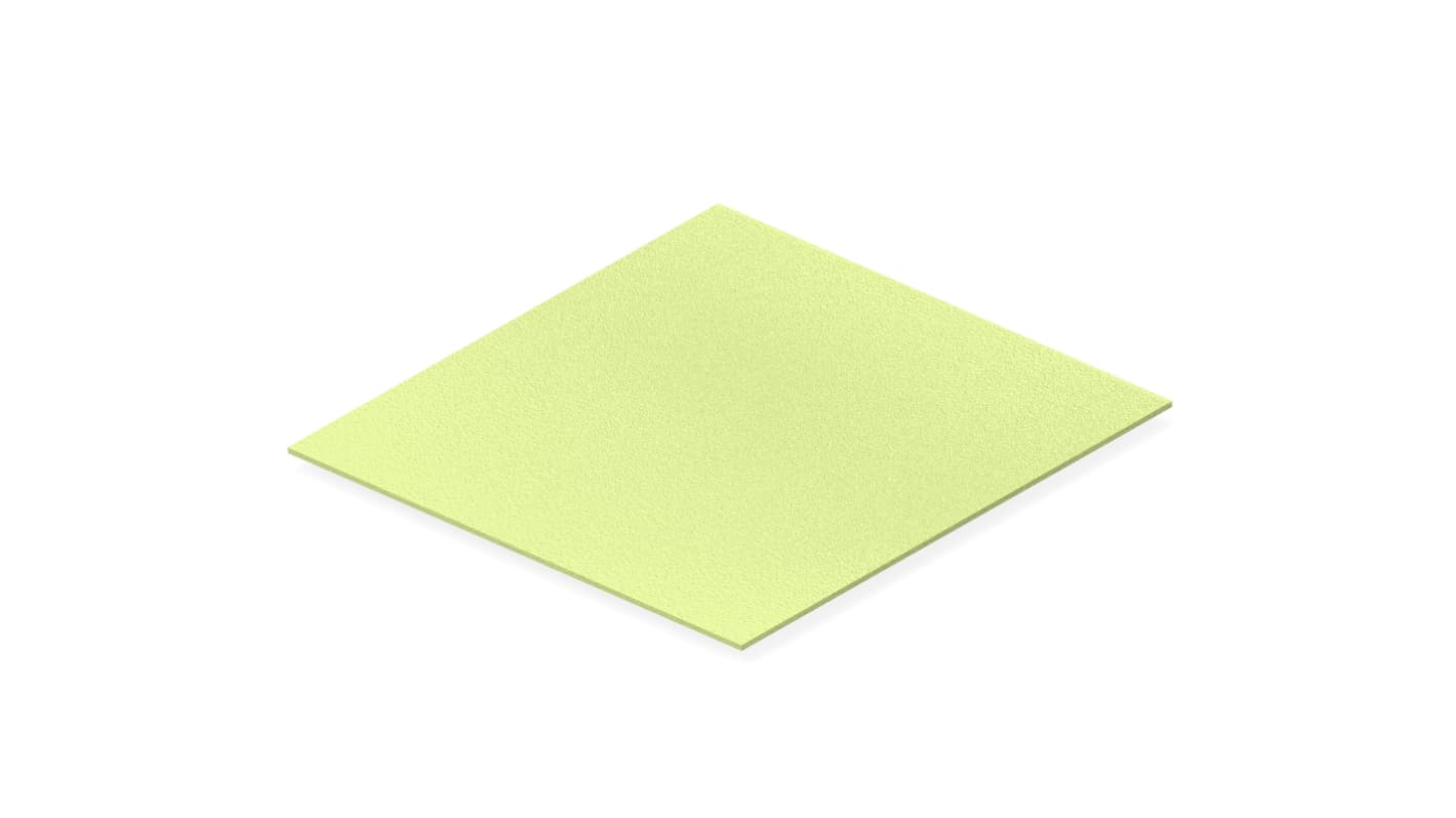 Feuille de blindage, en Fluorosilicone, Montage en surface, 150mm x 150mm x 1.2mm