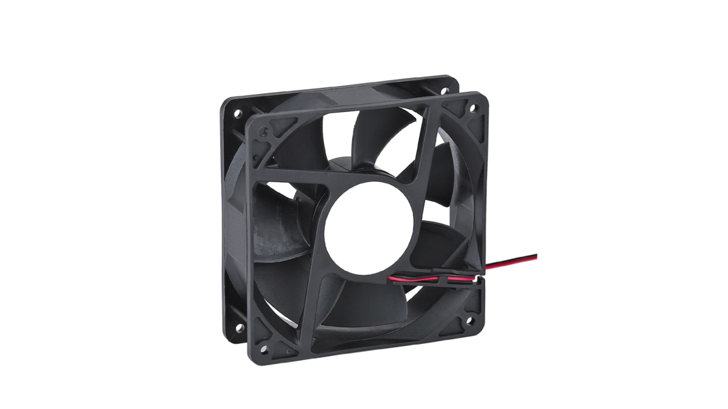 Ventilador Axial RS PRO de 120 x 120 x 25mm, 24 V CC, 11.8W, 2400rpm, caudal 2.08m³/min