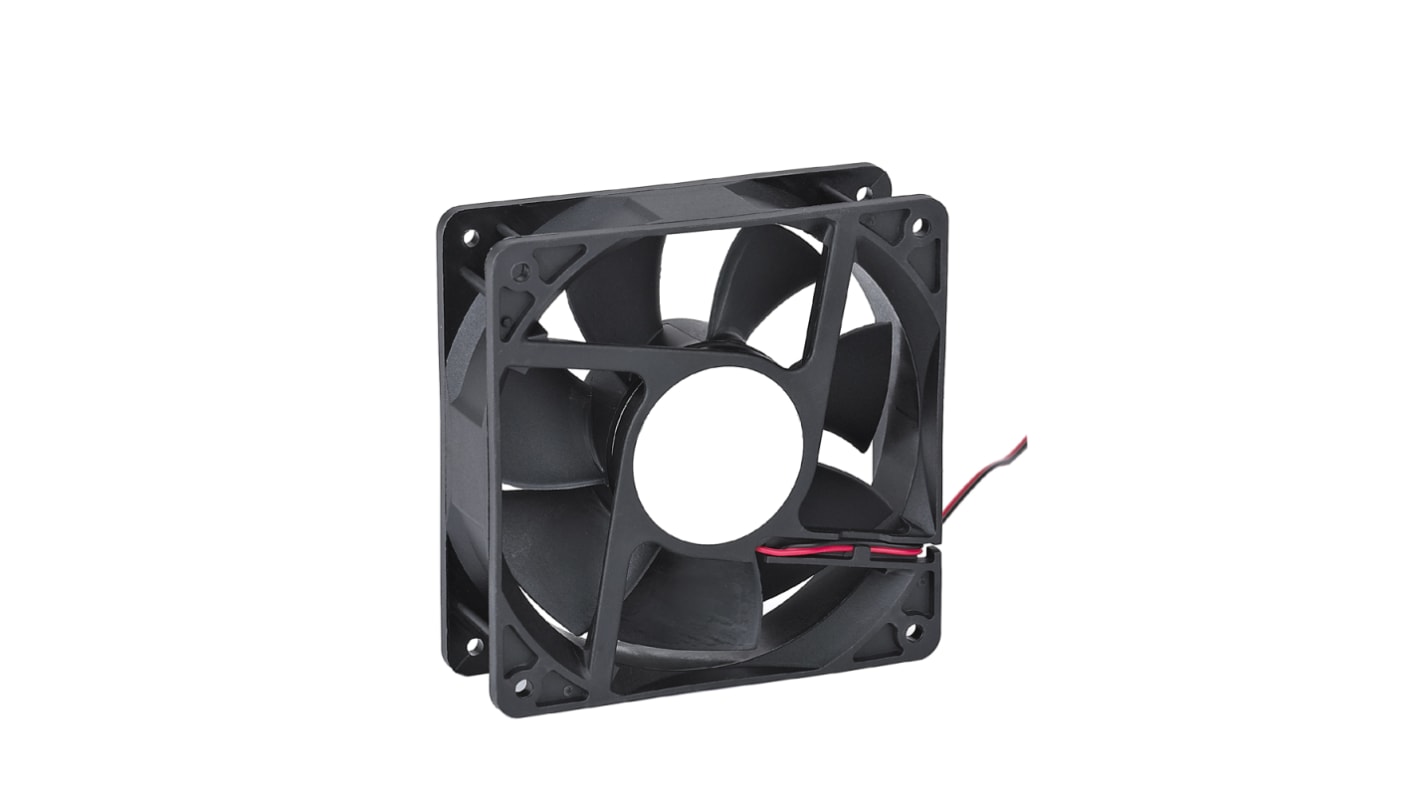 Ventilador Axial RS PRO de 120 x 120 x 38mm, 24 V CC, 20.5W, 4000rpm, caudal 4.34m³/min