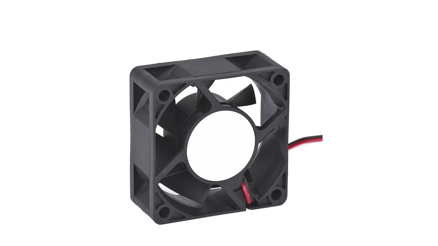 RS PRO Axial Fan, 12 V dc, DC Operation, 0.11m³/min, 700mW, 60mA Max, 40 x 40 x 10mm