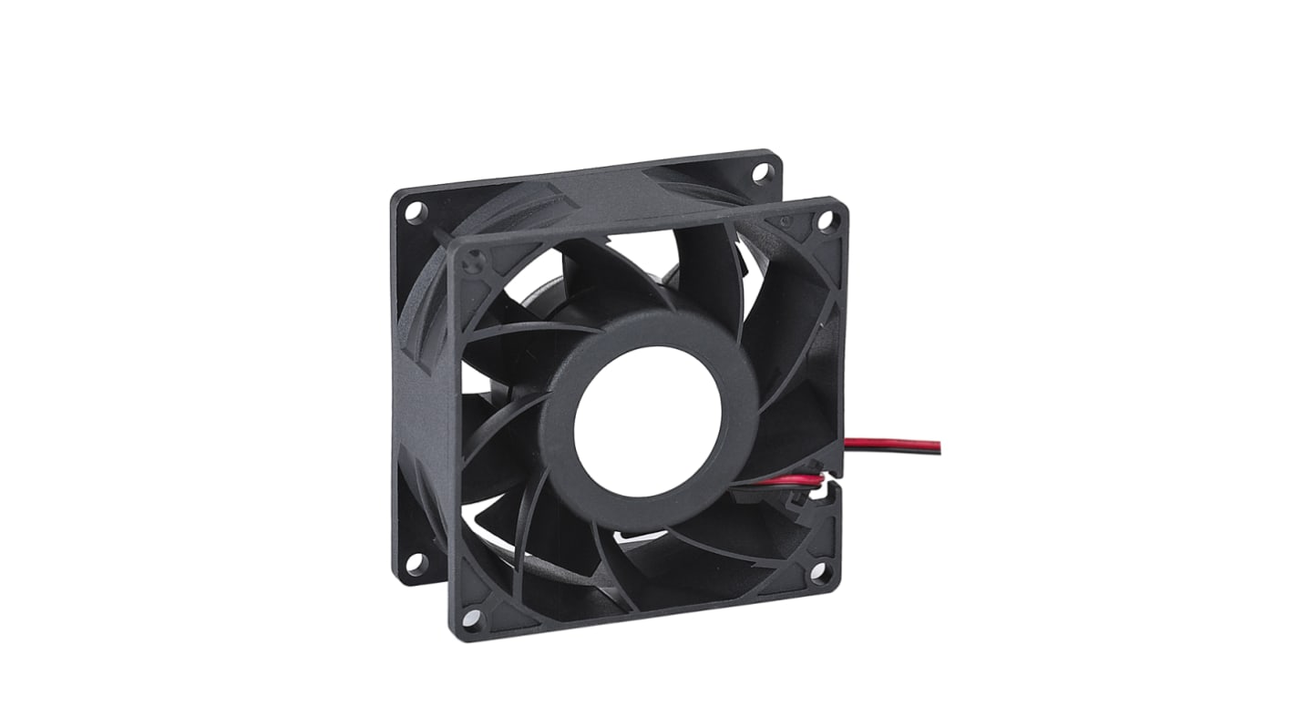 Ventilador Axial RS PRO de 80 x 80 x 15mm, 12 V CC, 2.4W, 2500rpm, caudal 0.83m³/min