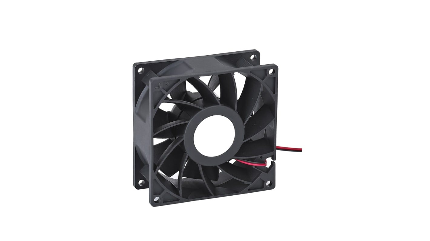 Ventilador Axial RS PRO de 92 x 92 x 25mm, 24 V CC, 4.32W, 3500rpm, caudal 1.71m³/min