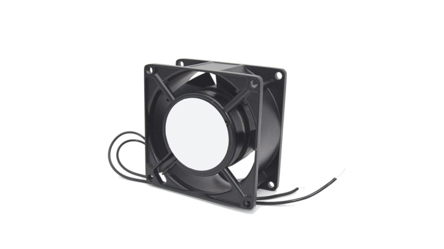 Ventilador Axial RS PRO de 80 x 80 x 38mm, 230 V ac, 11W, 2600rpm, caudal 0.67m³/min