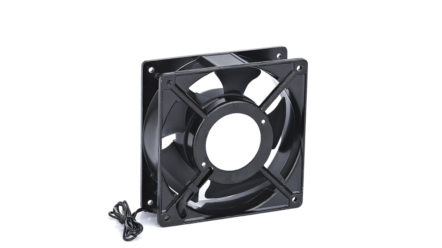 RS PRO Axial Fan, 230 V ac, DC Operation, 0.82m³/min, 14.5W, 80mA Max, 92 x 92 x 25mm