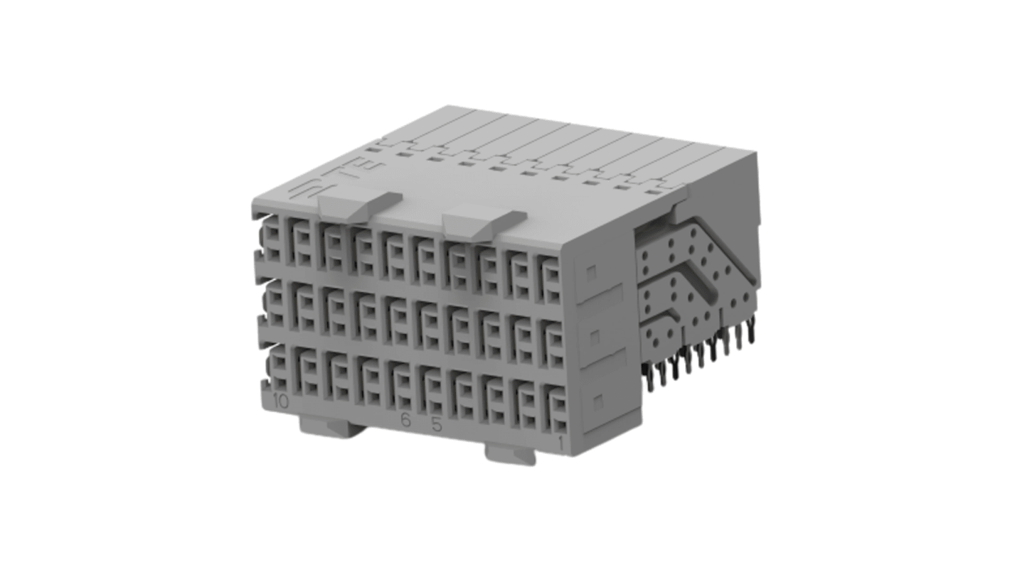 Conector Backplane de alta velocidad TE Connectivity, 60 vías, 6 filas, Conector