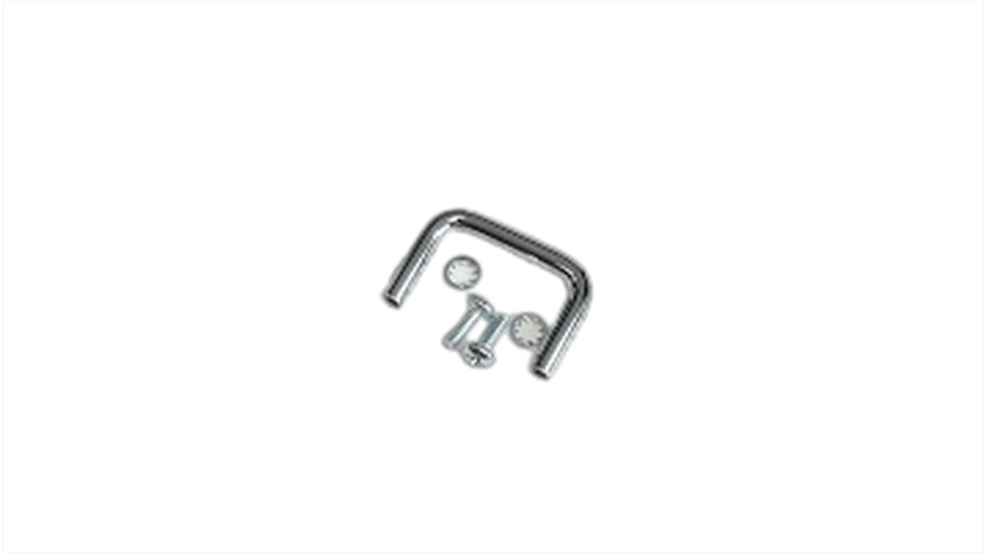 Hammond Chrom Stahl Möbelgriffe, L 5mm H 25 mm B 37mm