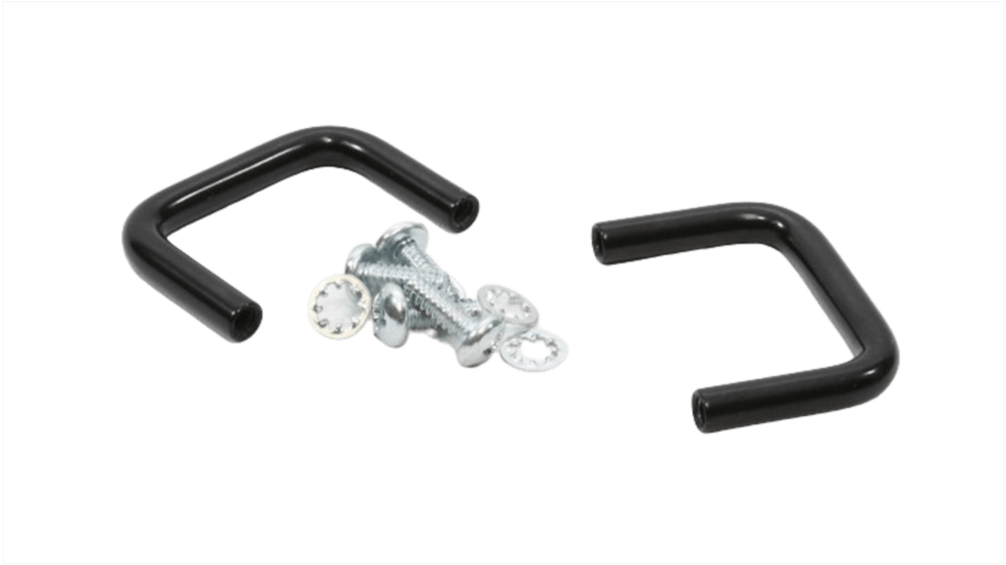 1427B2BK | Hammond Black Powder Coating Black Steel Drawer Handle 36 mm