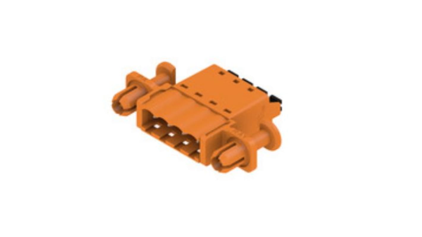 Weidmüller 5.08mm Pitch 4 Way Pluggable Terminal Block, Header, PCB Mount