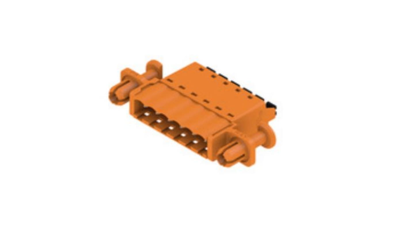 Conector de PCB Macho Weidmuller de 6 vías , paso 5.08mm, montaje en PCB