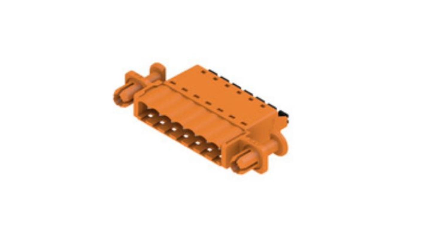 Conector de PCB Macho Weidmuller de 7 vías , paso 5.08mm, montaje en PCB