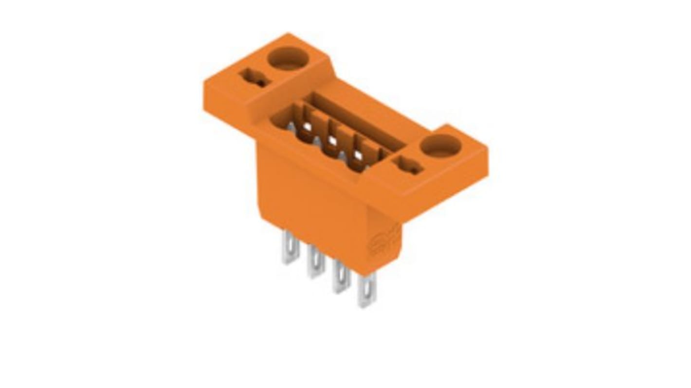 Weidmuller 5.08mm Pitch 4 Way Pluggable Terminal Block, Header, PCB Mount